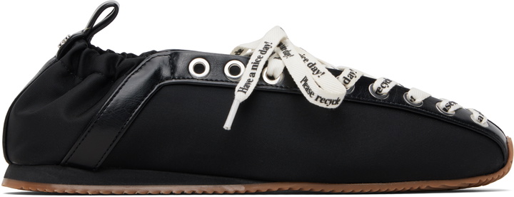Photo: GANNI Black Sporty Ballerina Flats