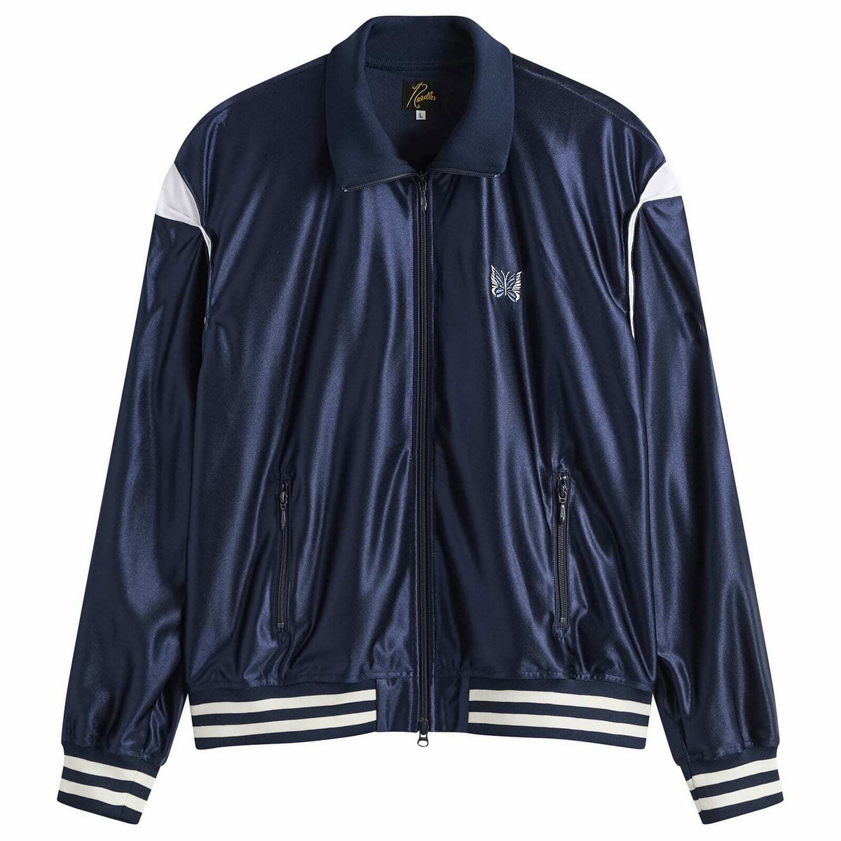 Needles Black Faux-Fur Double Riders Jacket Needles