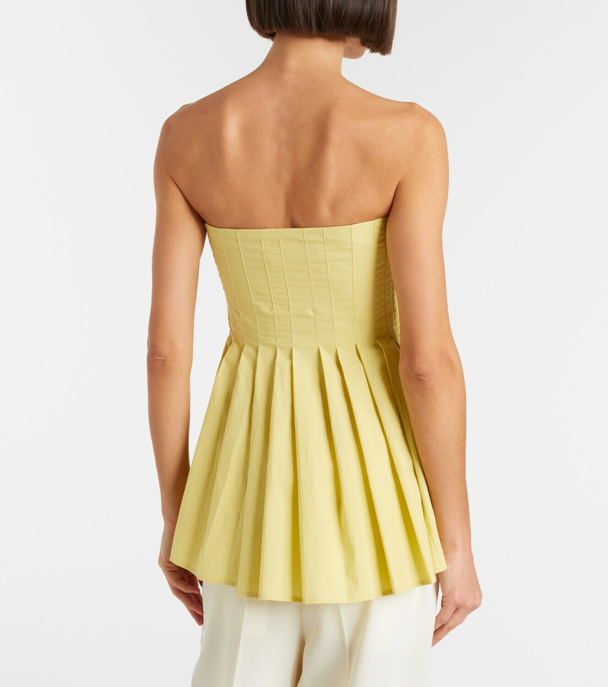 Proenza Schouler White Label Avine peplum cotton top