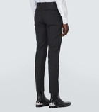 Alexander McQueen Pinstripe wool and mohair suit pants