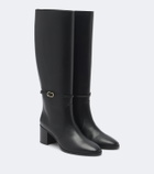Aquazzura Cotswold leather knee-high boots