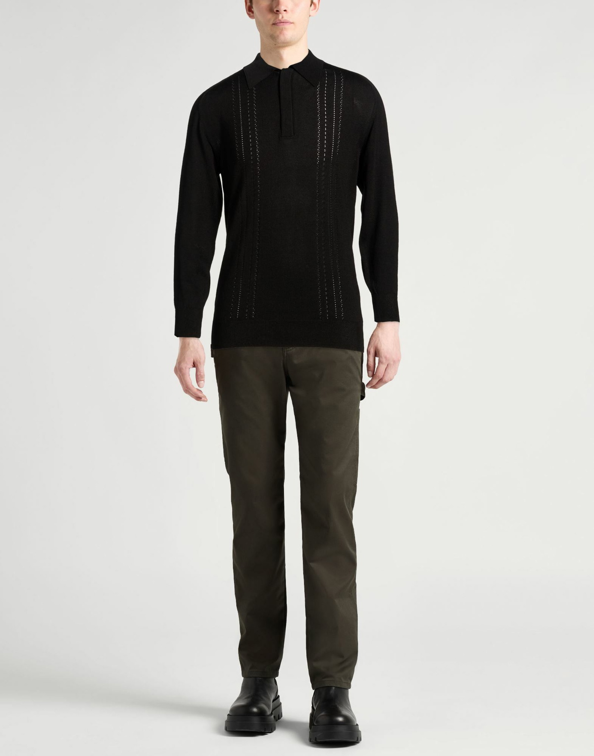 Lardini Mens Sweater in Black