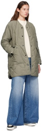 Canada Goose Green 'Black Label' Elgin Liner Reversible Down Coat