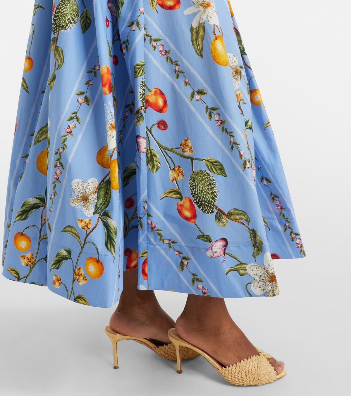 Agua by Agua Bendita Delta printed cotton maxi skirt