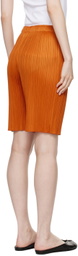 PLEATS PLEASE ISSEY MIYAKE Orange Monthly Colors April Shorts