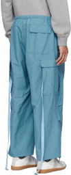 BEAMS PLUS Blue Drawstring Cargo Pants