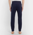 Handvaerk - Tapered Pima Cotton-Jersey Pyjama Trousers - Blue