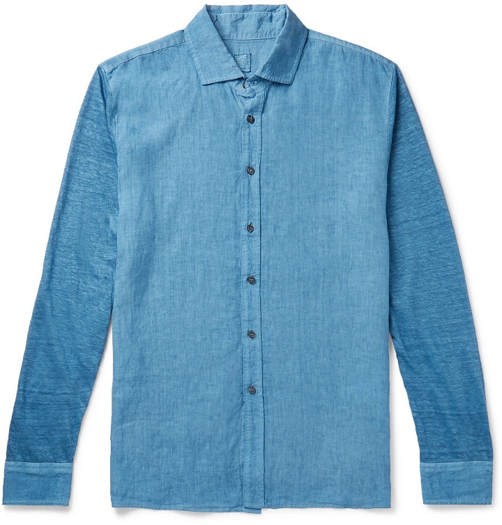Photo: 120% - Linen-Chambray Shirt - Blue