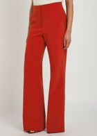 Veronica Beard Tonelli Wide-leg Jersey Trousers Red