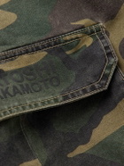Satoshi Nakamoto - Straight-Leg Camouflage-Print Cotton-Blend Twill Drawstring Shorts - Green