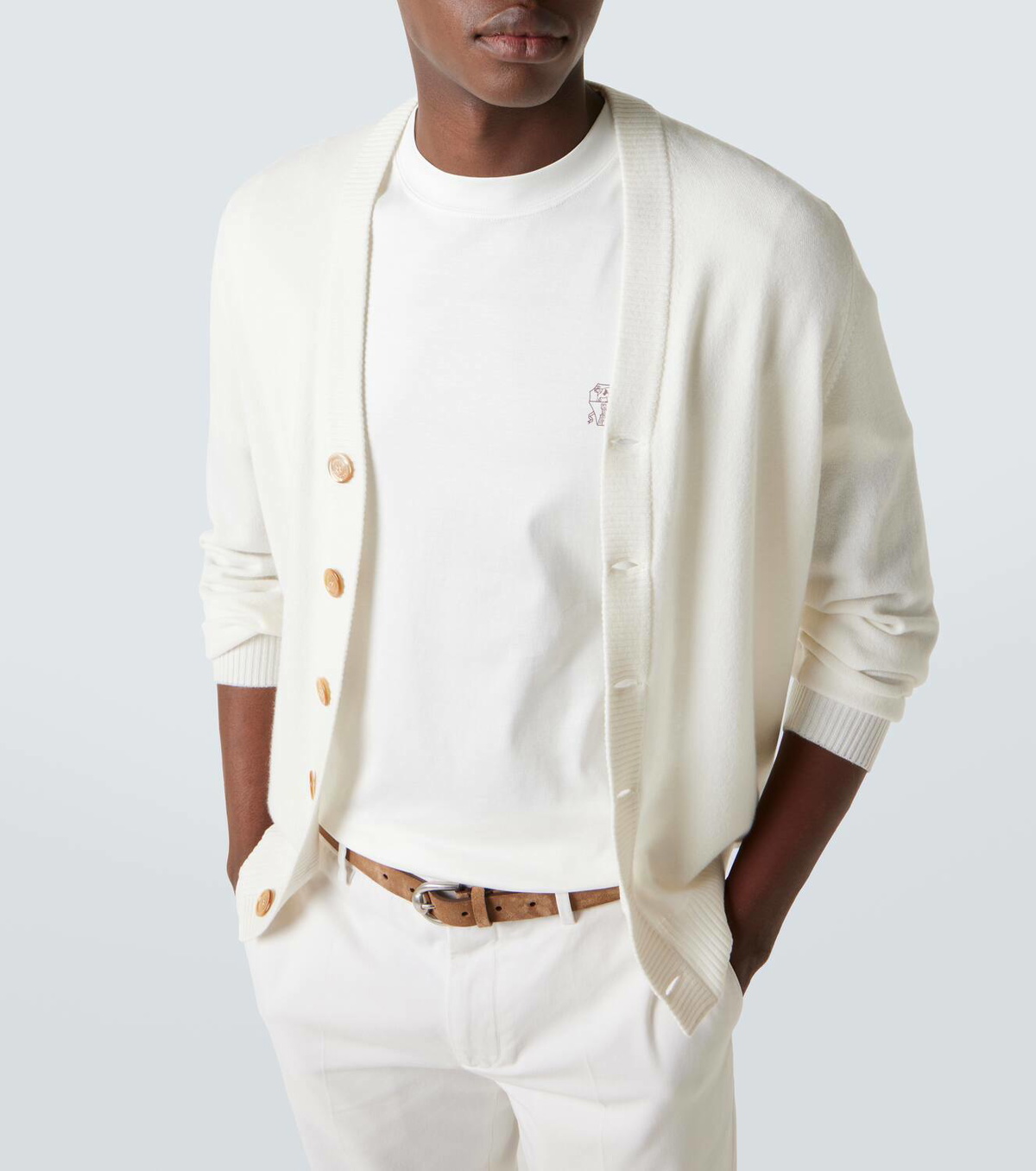 Brunello Cucinelli Logo cotton jersey T-shirt Brunello Cucinelli