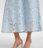 Simkhai Deanna lace guipure cotton midi dress