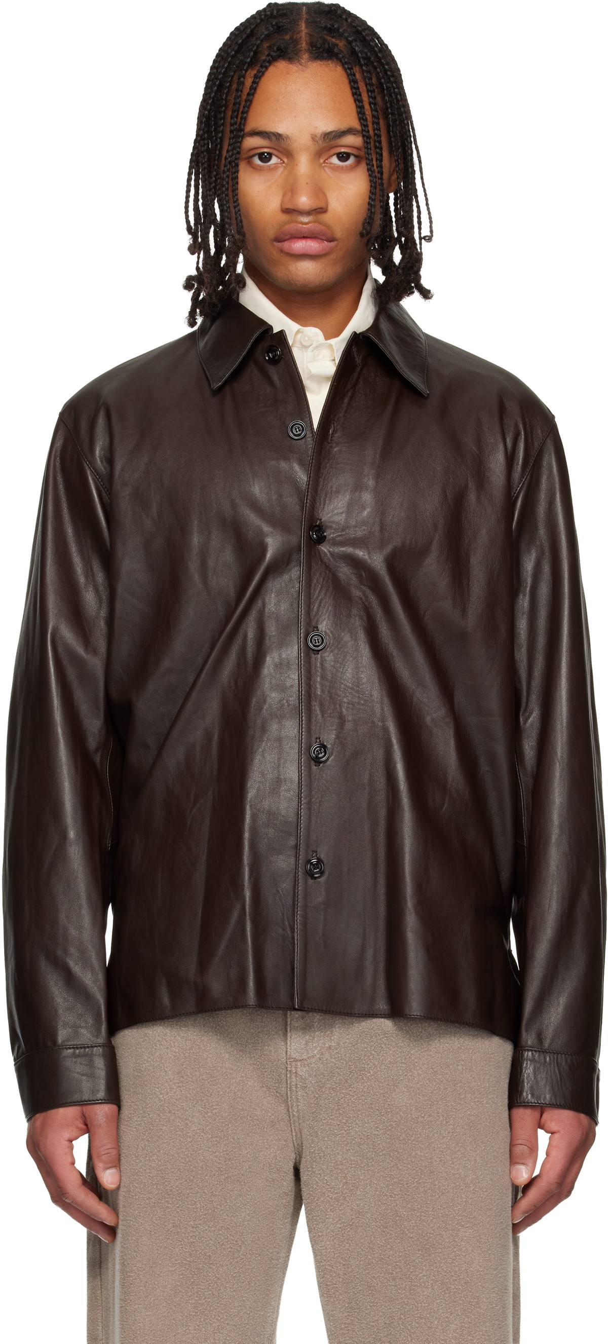 Our Legacy Leather Buta Coat Our Legacy