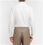 Canali - White Slim-Fit Double-Cuff Cotton-Twill Shirt - Men - White