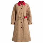 Damson Madder Women's Anja Reversible Honey Trench Coat in Tan