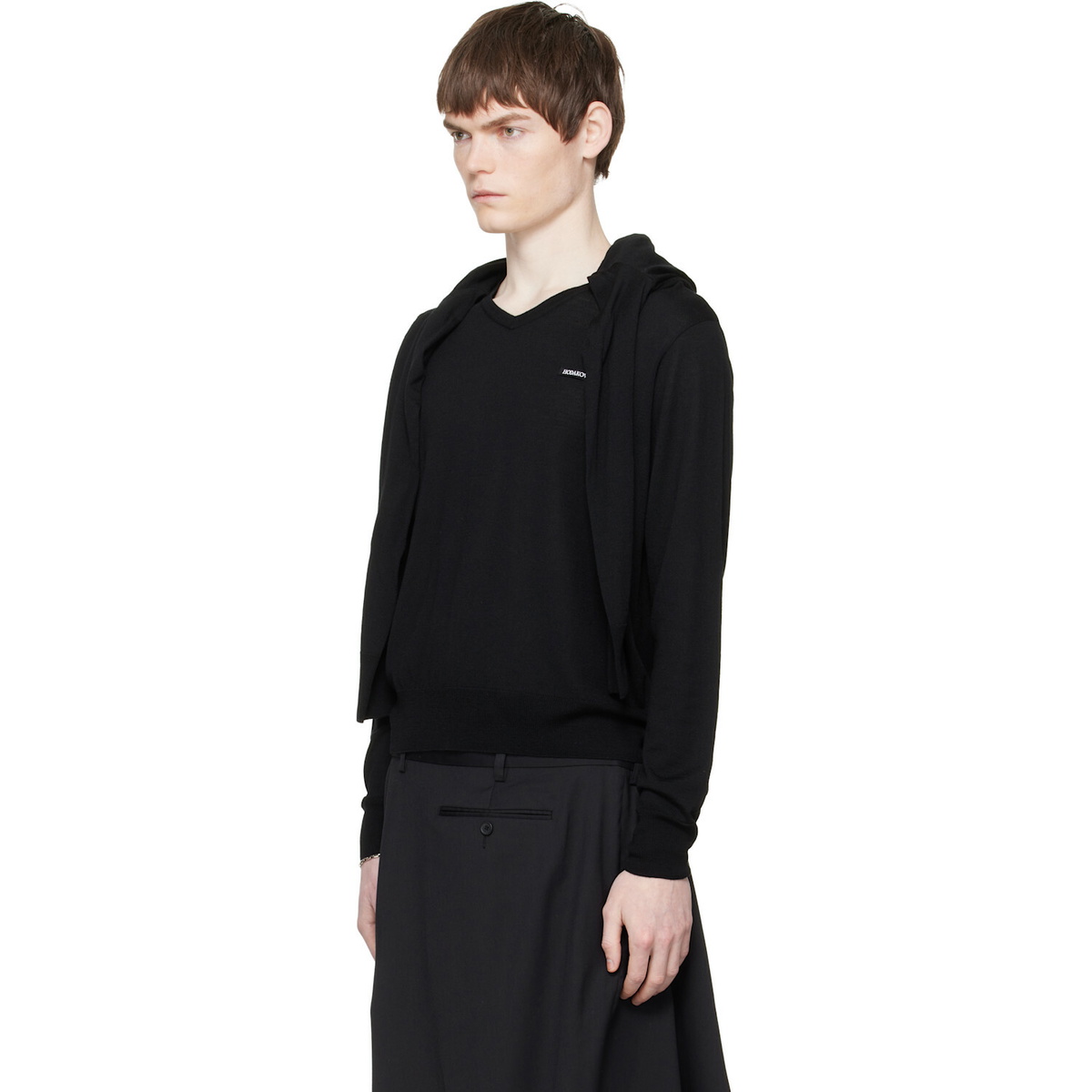 HODAKOVA Black Double Sleeve Sweater