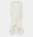 Zimmermann Tranquillity linen and silk organza midi dress