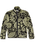 Jil Sander - Printed Cotton-Blend Fleece Jacket - Green
