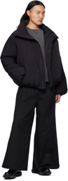 FUMITO GANRYU Black Constructive Stealth Down Jacket