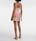 Agua by Agua Bendita Pluma Wisteria floral corset cotton dress
