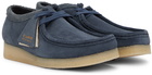 Clarks Originals Navy Wallabee Derbys