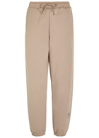 Adidas X Stella Mccartney Logo-print Cotton Sweatpants Brown