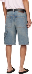 Courrèges Blue Hammer Denim Shorts