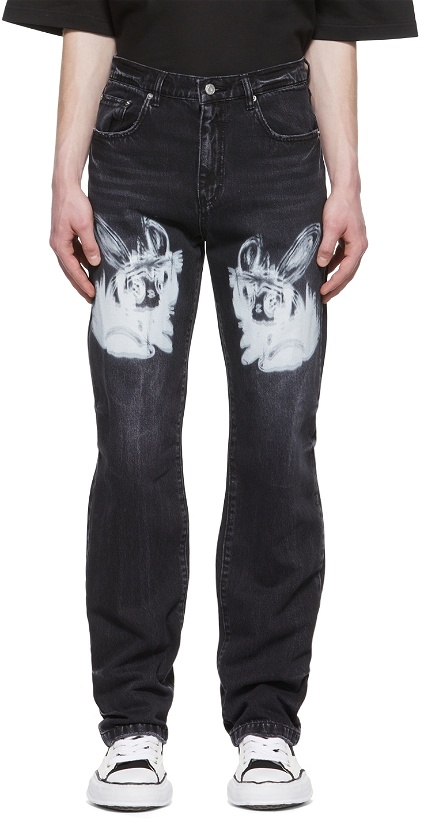 Photo: We11done Black Graphic Jeans