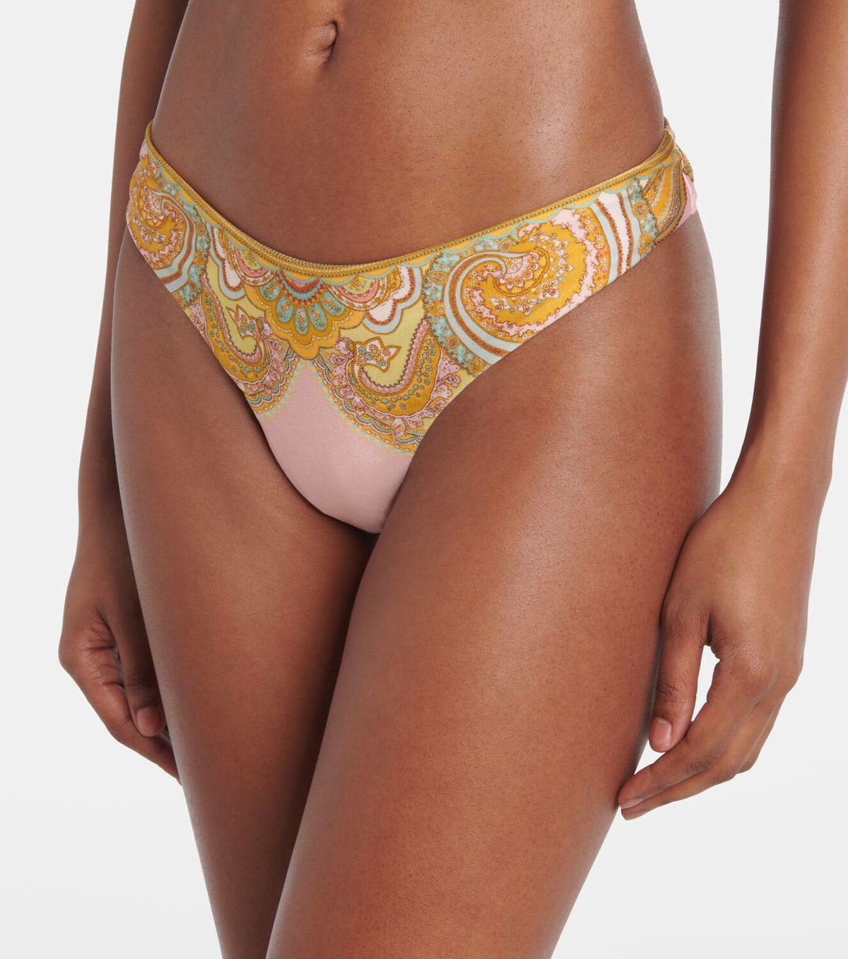 Zimmermann Maxine knot-detail paisley bikini Zimmermann