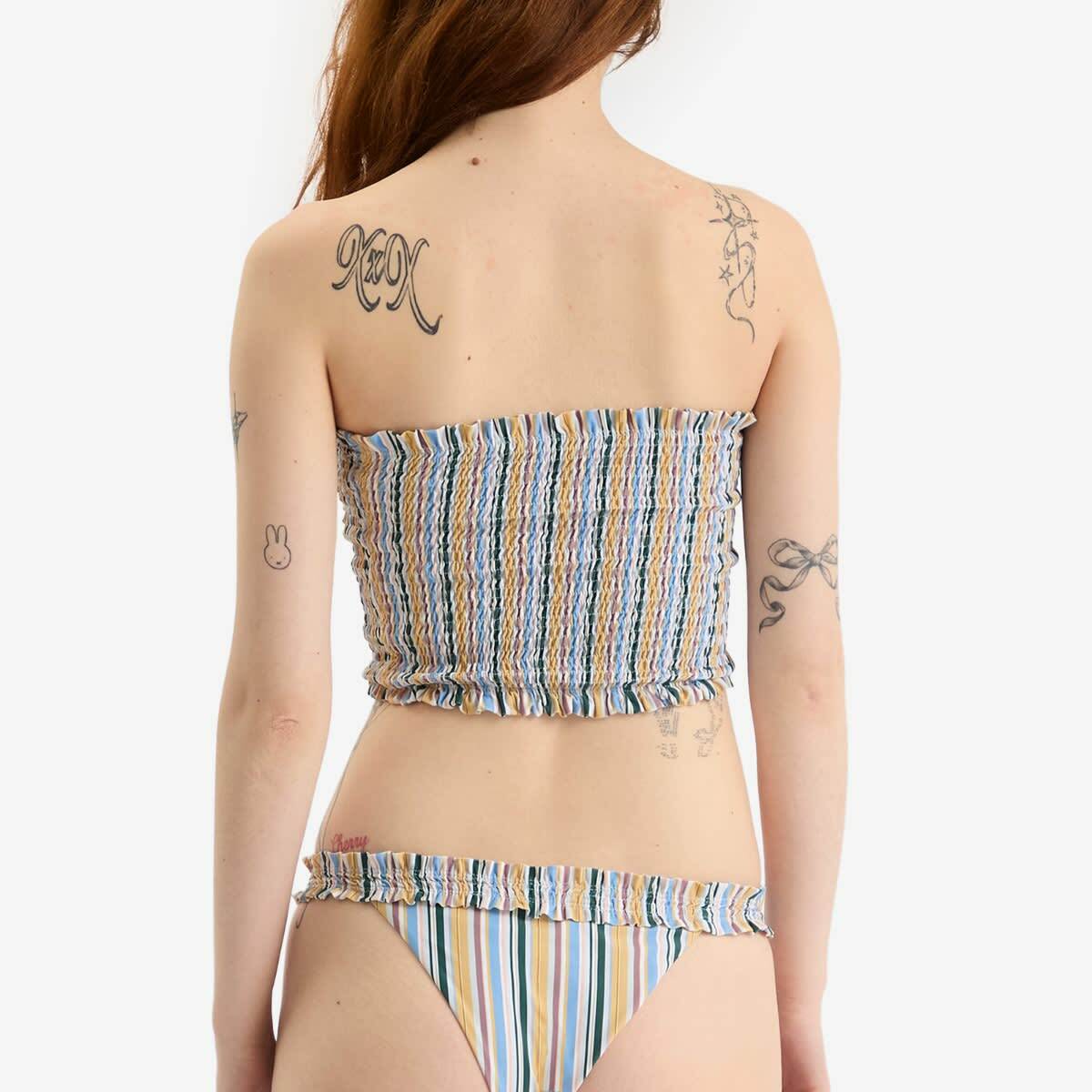 Faithfull The Brand Women's Tavira Bikini Bottom in Sifnos Stripe