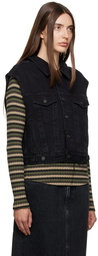 AGOLDE Black Charli Denim Vest