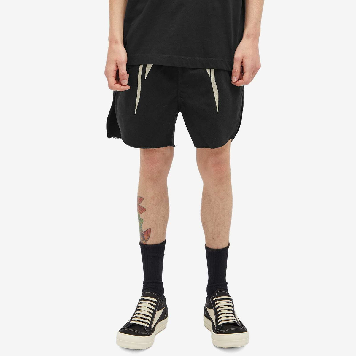 パンツ Rick Owens PORTERVILLE LONG BOXER Rick Owens Men's Porterville Heavy Twill Long Boxers in