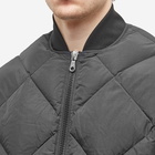 Cole Buxton Men's CB Quilted Bomber Jacket in Black