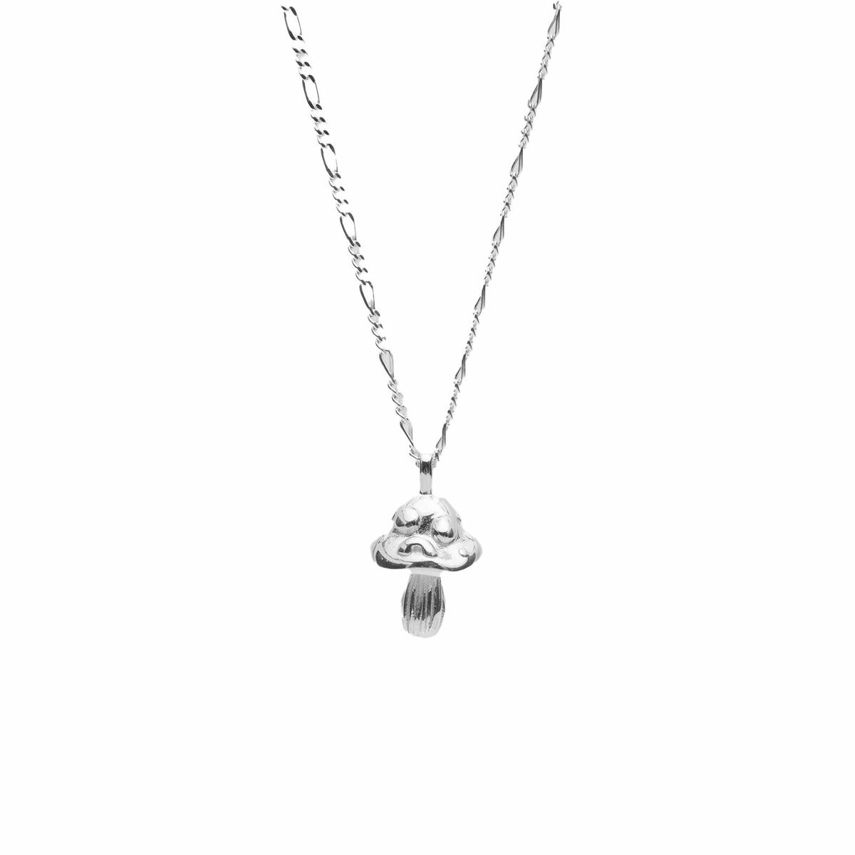 Alec Doherty Portobello Mushroom Pendant Necklace in Silver 