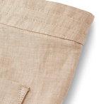 Loro Piana - Slim-Fit Linen Drawstring Trousers - Beige