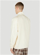 Material Mix Track Jacket in Cream