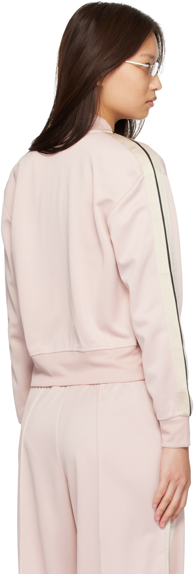 Palm Angels Pink Classic Logo Track Jacket