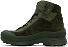 Jil Sander Green Padded Boots