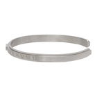 Maison Margiela Silver Slim Layered Number Bracelet