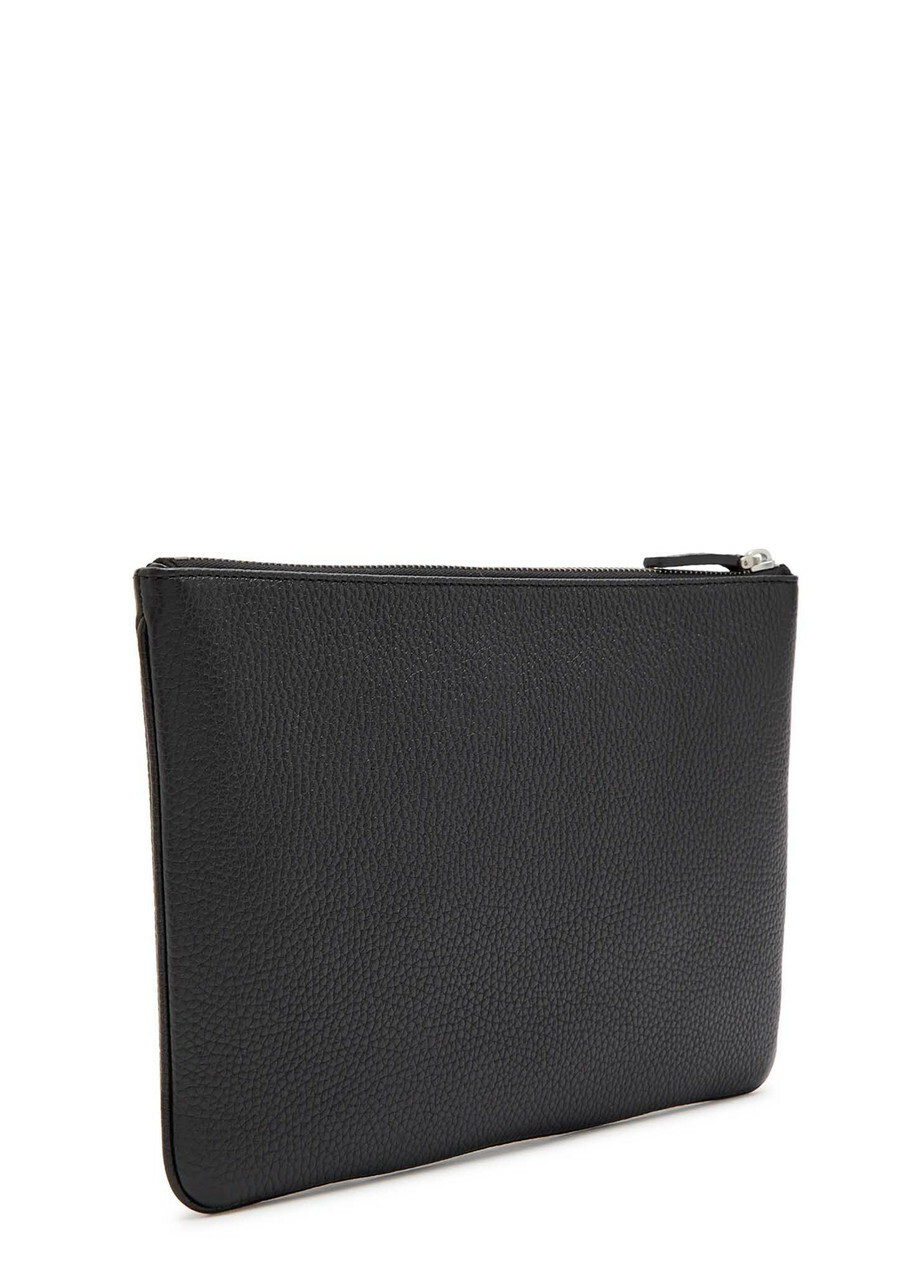 Valentino Garavani Rockstud-embellished Grained Leather Pouch - Black - One Size
