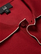 DUNHILL - Cotton-Piqué Polo Shirt - Red