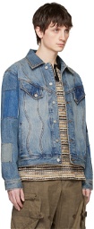 Andersson Bell Blue Patchwork Denim Jacket