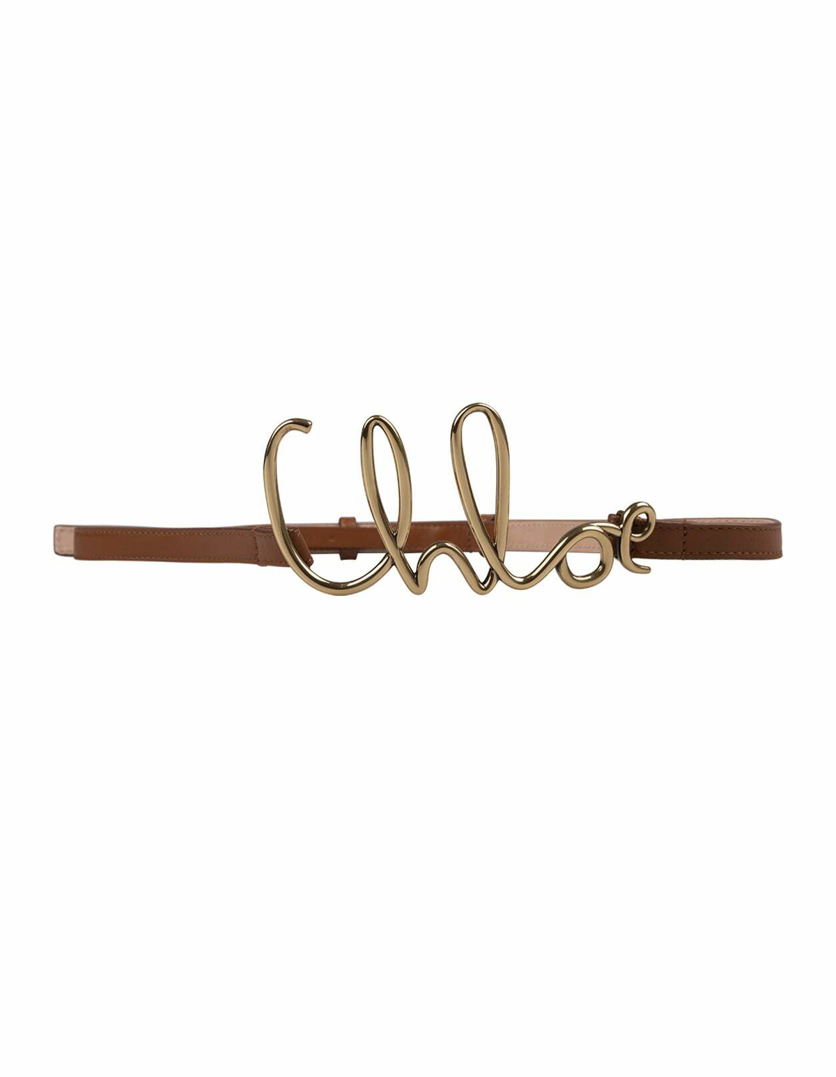 【関税&送料込】Chloe' Leather Belt Chloé The Chloé Iconic Small Belt in Clay brown | Chloé US