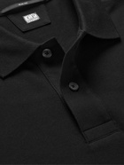 C.P. Company - Slim-Fit Logo-Embroidered Stretch-Cotton Piqué Polo Shirt - Black