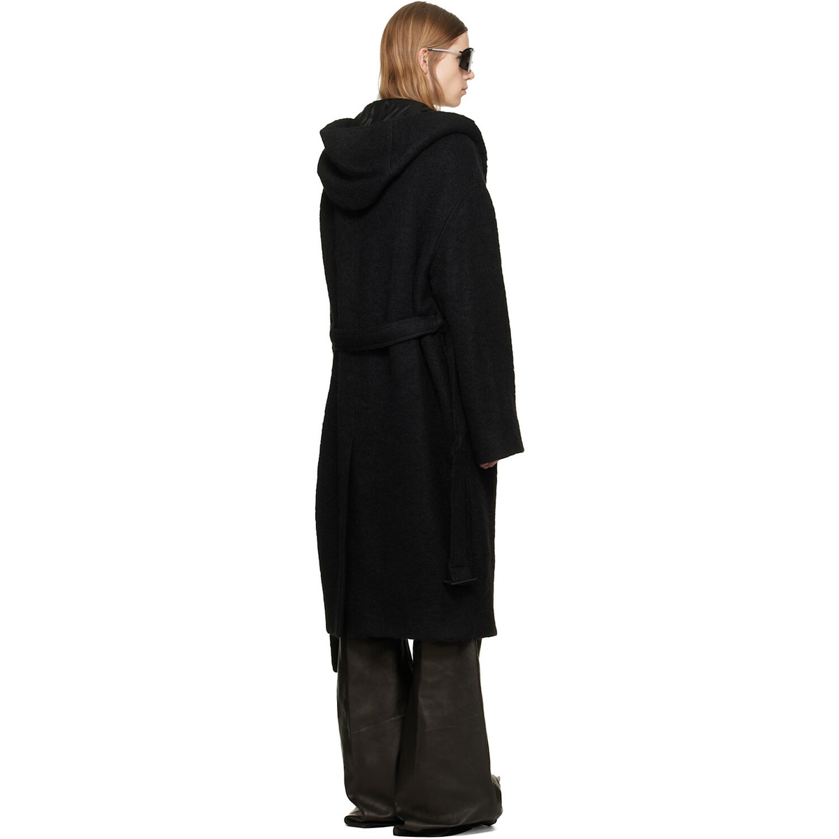 Rick Owens Black Tower Coat