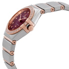 Omega Constellation Quartz Diamond Purple Dial Ladies Watch 131.25.25.60.60.002