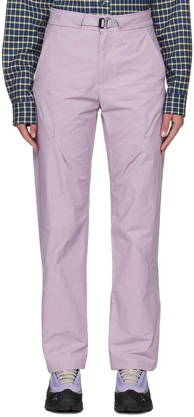 Photo: POST ARCHIVE FACTION (PAF) Purple Zip Trousers
