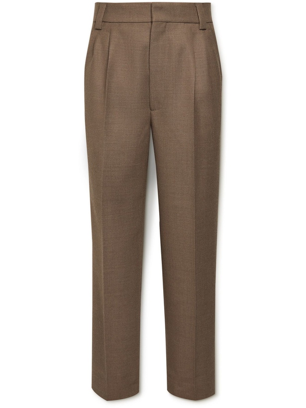 Photo: FEAR OF GOD - Calvary Tapered Pleated Wool-Twill Trousers - Brown