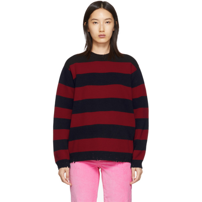 Marc Jacobs Red The Grunge Crewneck Sweater Marc Jacobs