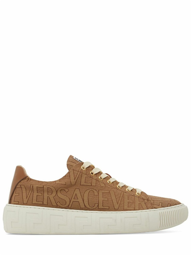 Photo: VERSACE - Fabric & Leather Sneakers